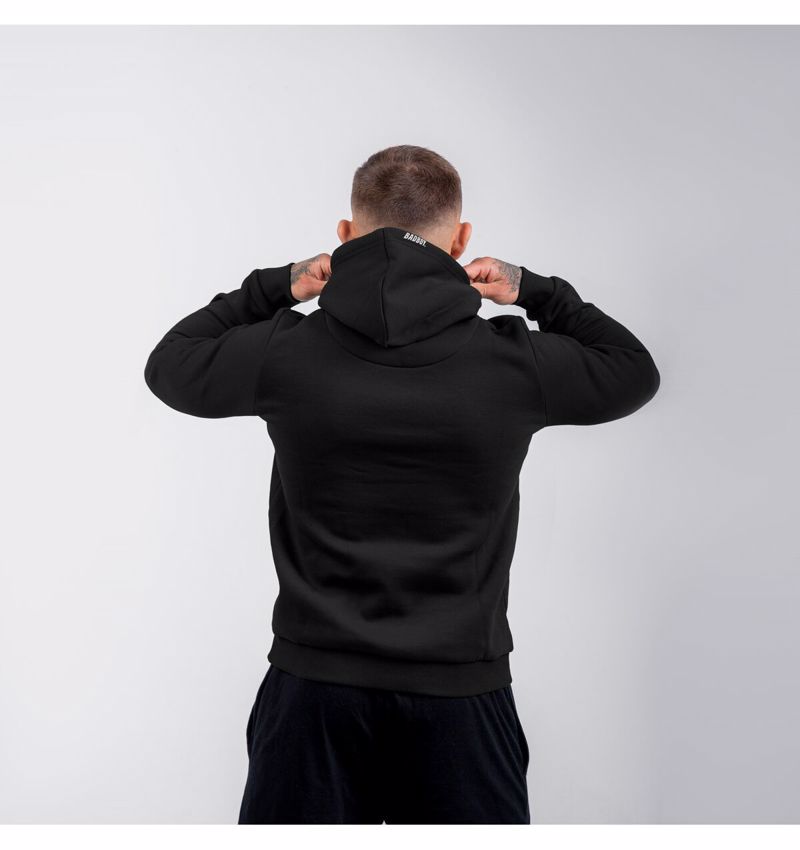 BAD BOY splatter HOODIE - black